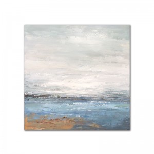 Seascape Pure Handmade Tóm tắt Tác phẩmnghệ thuật Đóng khung Tranh acrylic Trang trí tường Canvas Tranh sơn dầu cho phòng khách