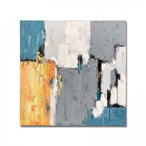 Thiết kế mới hoàn toàn vẽ tay Vàng lánghệ thuật Tóm tắt Canvas sơn dầu trên vải co giãn